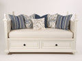 Canapé lit - Bois-panneaux de bois - 205 x 105 x 92 cm - Blanc - Style classique