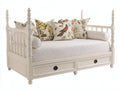Canapé lit - Bois-panneaux de bois - 210 x 105 x 110 cm - Blanc - Style classique