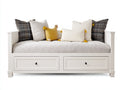 Canapé lit - Bois-MDF - 203 x 102 x 92 cm - Blanc - Style classique épuré