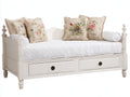 Canapé lit - Bois-panneaux de bois - 208 x 106 x 108 cm - Blanc - Style classique