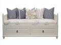 Canapé lit - Bois-panneaux de bois - 204 x 104 x 91 cm - Blanc - Style classique